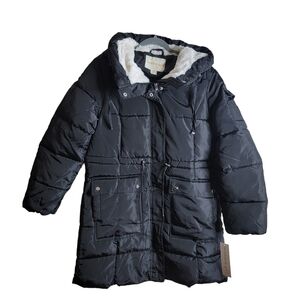 Madden Girl Women's Size Medium Black Puffer Coat Women's RN# 74299